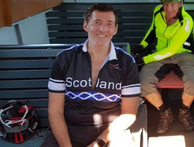 Pierre Albert Gaspard Cycling on the  tour with redspokes